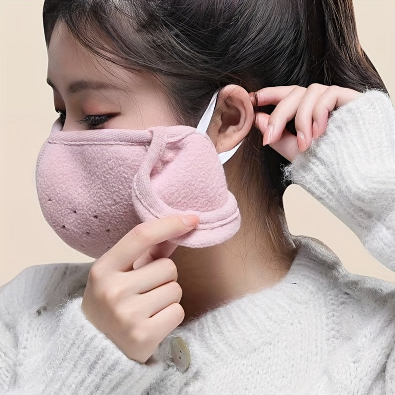 Winter Windproof, Cold Proof, Warm Mask, Anti Freezing, Breathable Men'S And Women'S Earmuffs, Thickened Outdoor Cycling Mask