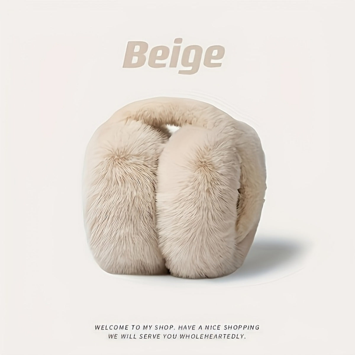 Comfortable Adjustable Folding Ear Muffs for Women - Soft Polyester Velvet for Cold Weather, Hand Wash Only