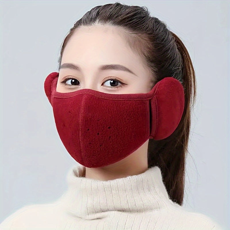 Winter Windproof, Cold Proof, Warm Mask, Anti Freezing, Breathable Men'S And Women'S Earmuffs, Thickened Outdoor Cycling Mask